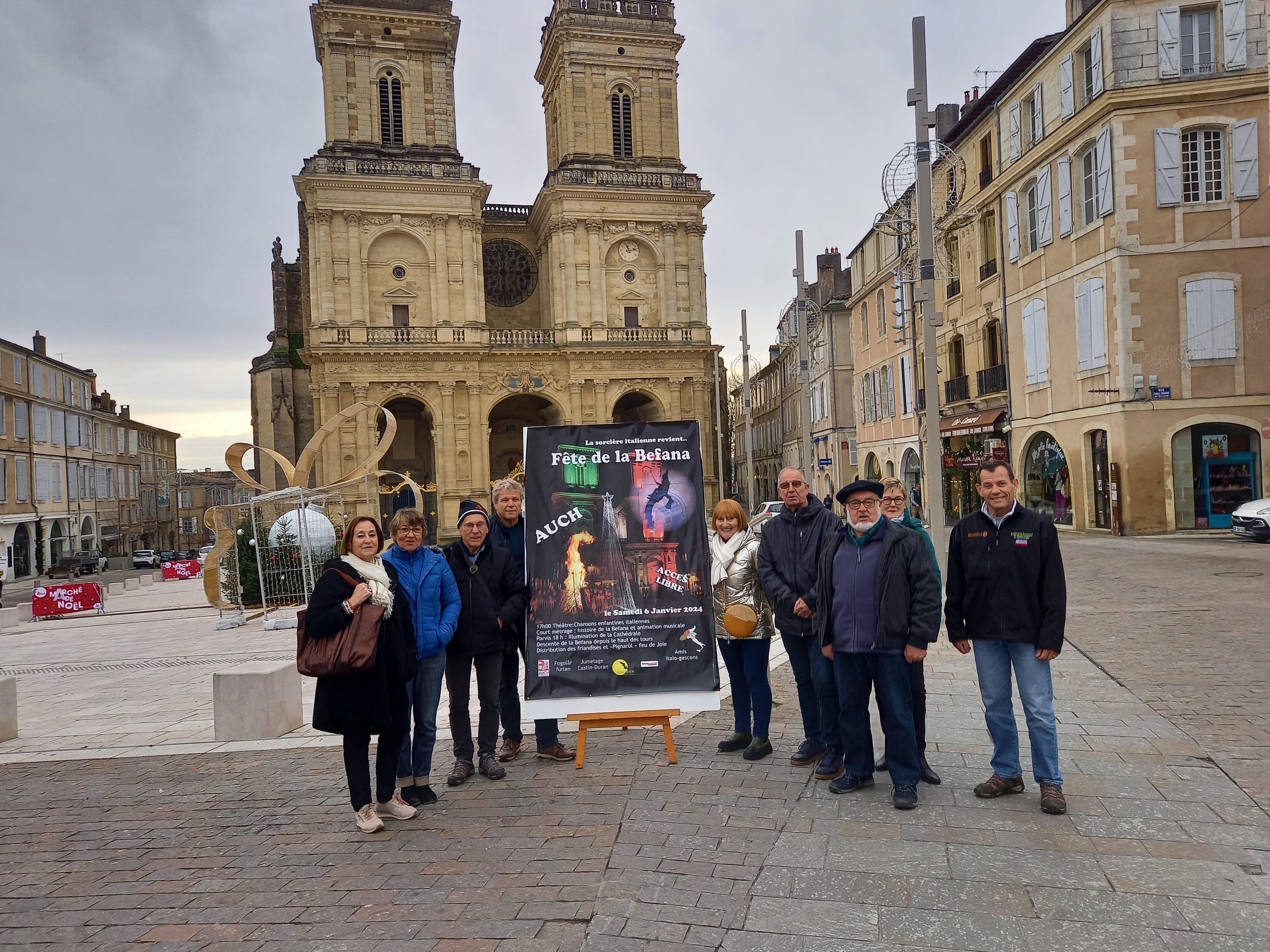 Cathy Bravard, Monique Mendez, Henri Gaïardo, Claudine Antonello, Gérard Grossac, Amédée Scaravetti, Marc Jouanin, ont dévoilé le programme de la fête de la Befana.