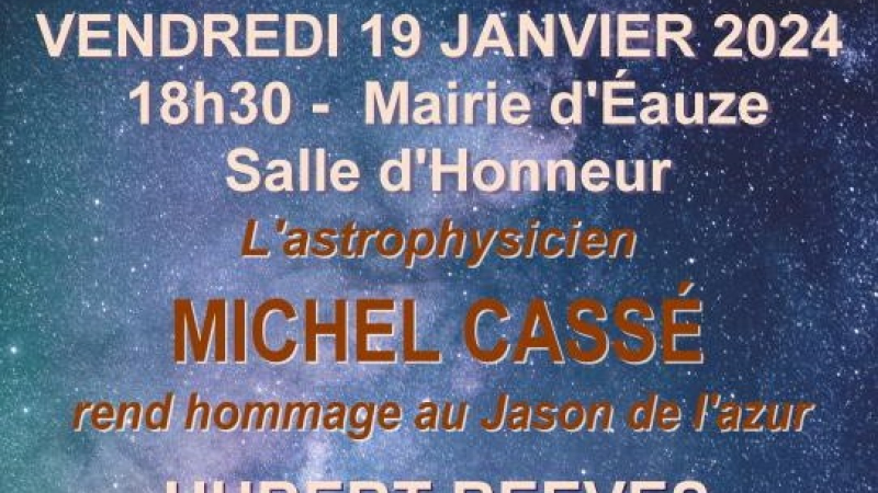 Conférence avec Michel Cassé reportée