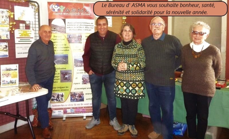 Les vœux du bureau d'ASMA