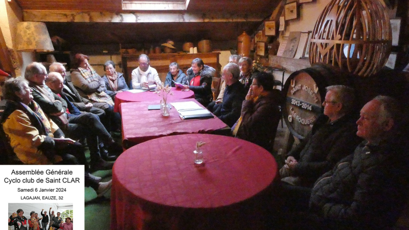 Assemblée Générale 2024 du Cyclo-Club Saint-Clarais.