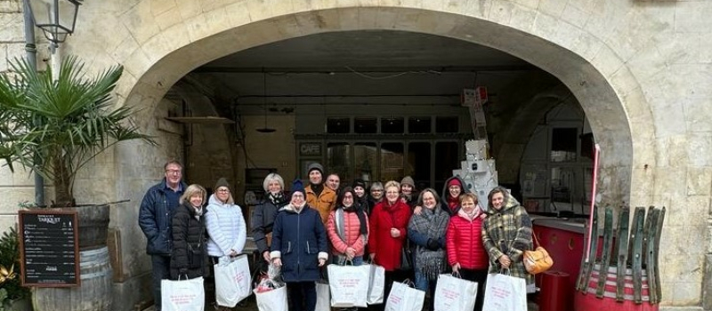 Satisfaction pour la  tombola de Noël