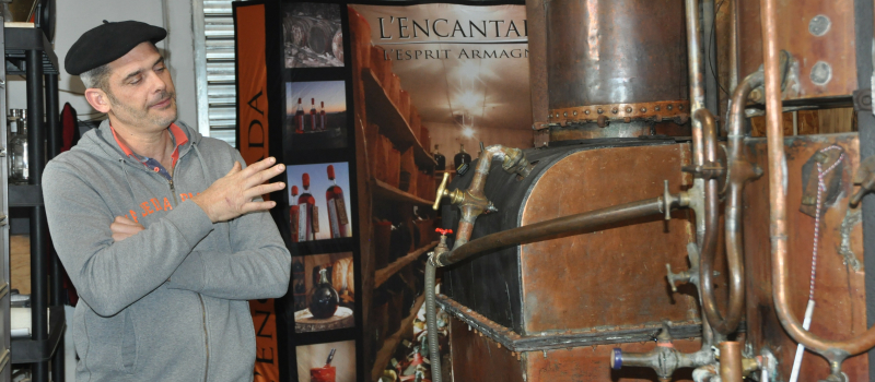Première distillation à l'Encantada!