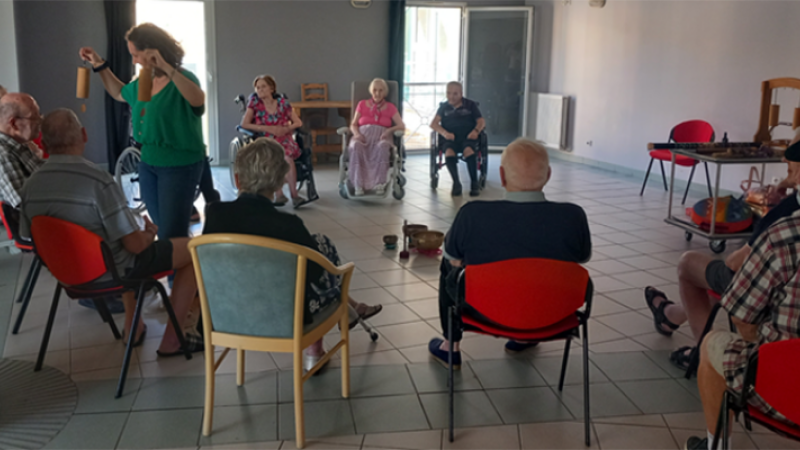 Des ateliers de musicothérapie à l’EHPAD