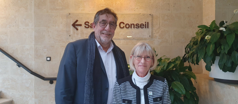 Présentation des voeux à la population du CANTON 13 de L'Isle-Jourdain des conseillers départementaux Christine Ducarrouge et Francis Larroque.