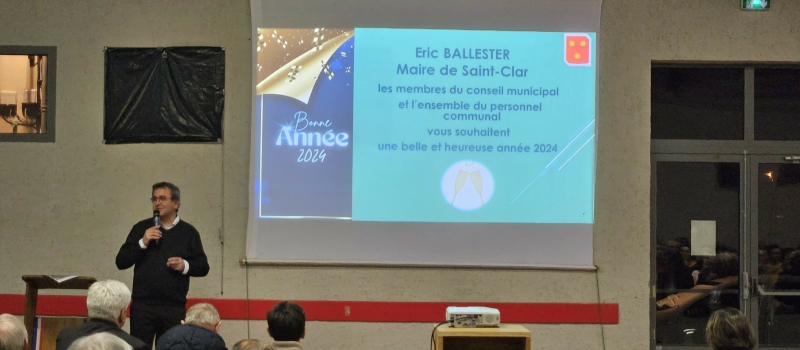 Présentation des voeux du maire de Saint-Clar