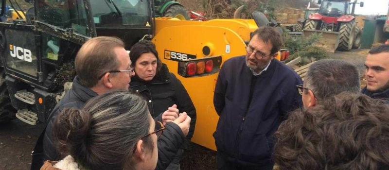 Les élus communistes aux cotés des agricultrices et des agriculteurs sur les barrages