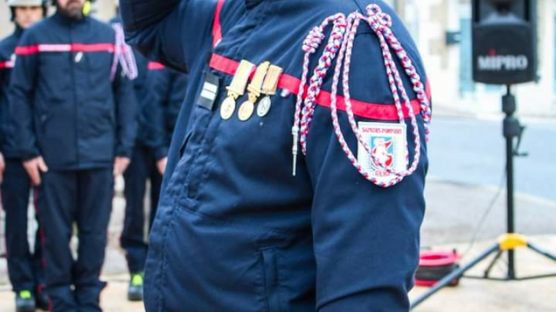 Prise de commandement du centre d’incendie et de secours de Seissan  par le Lieutenant Picamilh