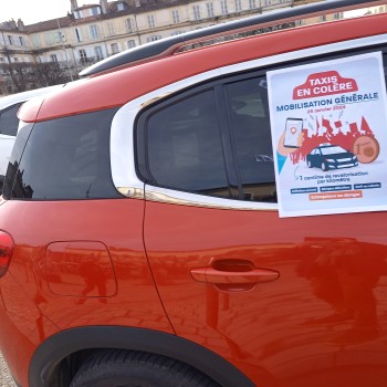Les taxis gersois ont manifesté contre la nouvelle loi des finances de la Sécurité sociale