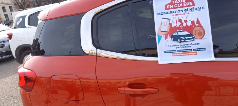 Les taxis gersois ont manifesté contre la nouvelle loi des finances de la Sécurité sociale