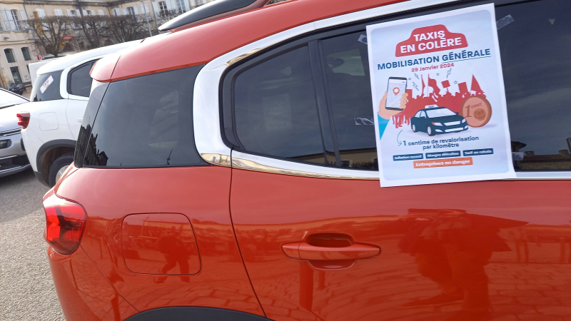 Les taxis gersois ont manifesté contre la nouvelle loi des finances de la Sécurité sociale