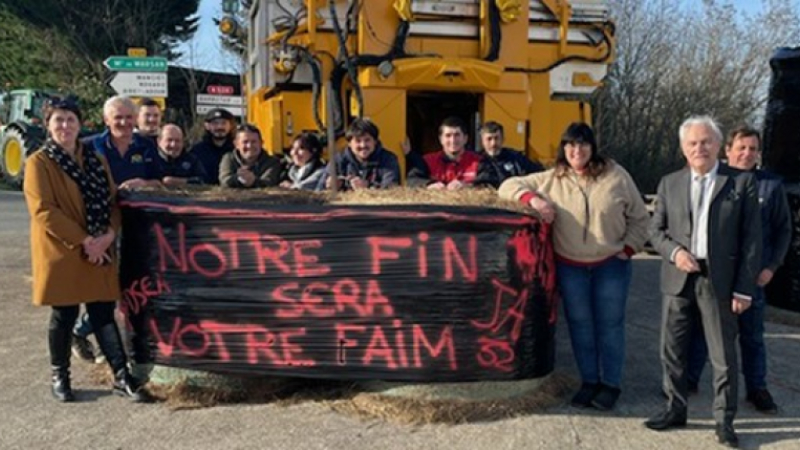 Le sénateur Alain Duffourg en soutien aux agriculteurs