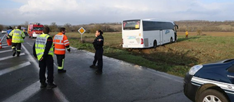 Le bus transportant l'équipe de basket d'Auch victime d'un grave accident