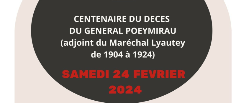Comité pour le centenaire du général Henri Poeymirau