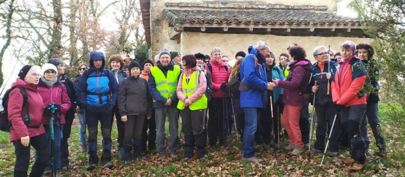 Les Randonneurs Gascons en  mode balade hivernale