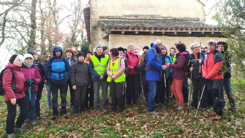Les Randonneurs Gascons en  mode balade hivernale