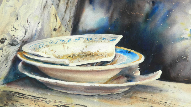 Printemps des Arts : les aquarelles de  Carole Joubin ou l'âme des vieux objets