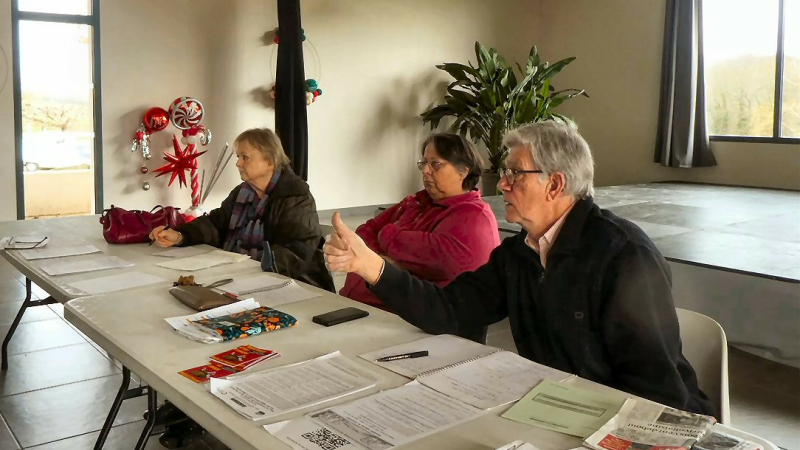 Après la réunion de l'Association  Sauvegarde de Moncorneil-Grazan, Betcave-Aguin et leurs environs.