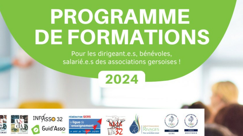 Lancement du programme de formations 2024 pour les acteurs de la vie associative dans le Gers