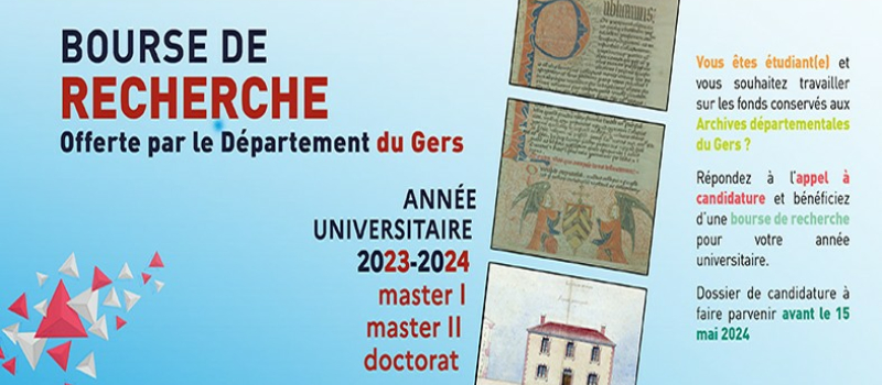 4e Bourse de recherche départementale