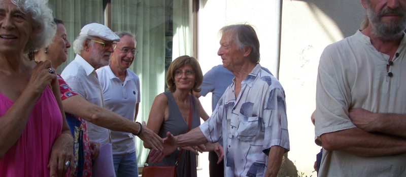 Louis Viel  signera son livre à la médiathèque de Saint-Clar