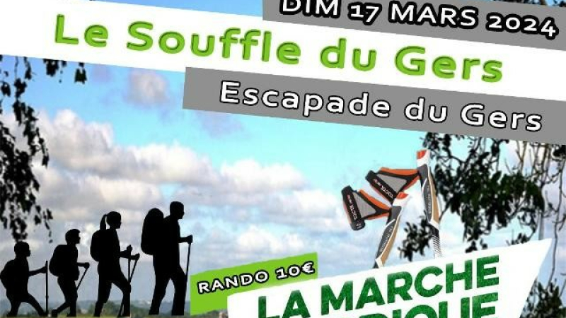 Souffle du Gers / marche nordique le 17 mars 2024
