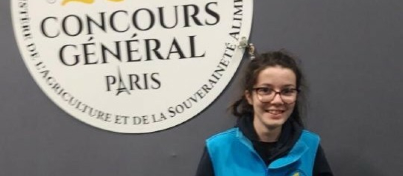 Léa a participé à la finale nationale du jugement d'animaux , catégorie " vaches laitières