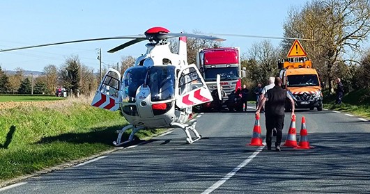 Accident Monferran saves ©SDIS32