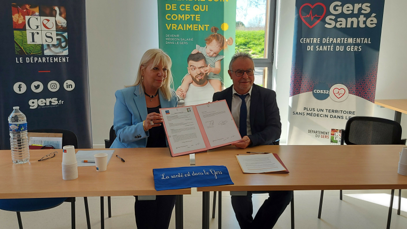 Le Département signe une convention de partenariat avec la Ligue contre le cancer du Gers