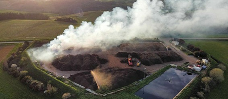 Incendie du site industriel de Castéron