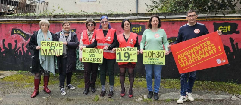 L’intersyndicale CGT-FO-FSU-Solidaires-UNSA du Gers communique