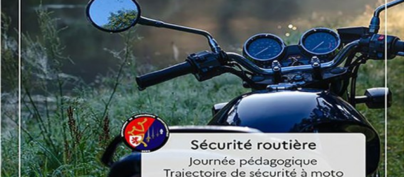 une journée pédagogique avec les motards de la gendarmerie