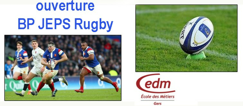 Un BP JEPS Rugby à XV en septembre 2024 à l’Ecole des Métiers du Gers