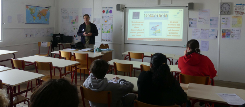 forum des métiers organisé par l’ensemble scolaire Oratoire Sainte Marie