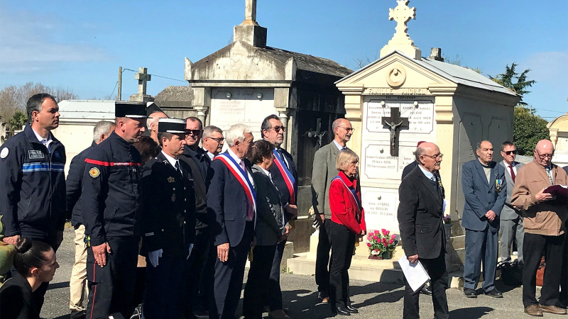 62ème commémoration du 19 mars 1962 à l'Isle-Jourdain.