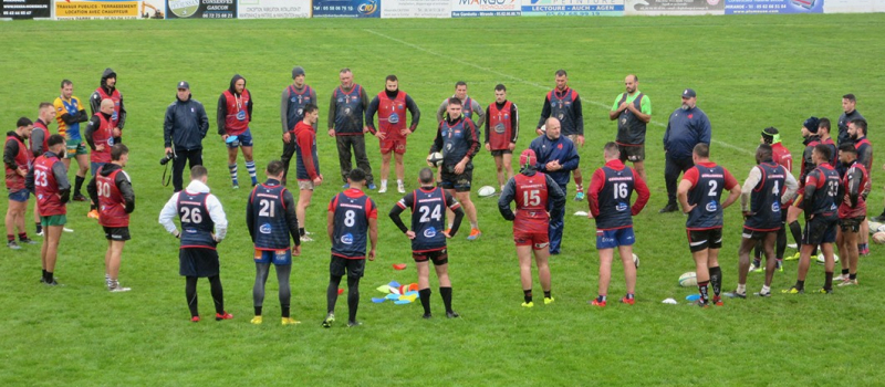 La sélection nationale de rugby à XV Gendarmerie se prépare à Mirande.