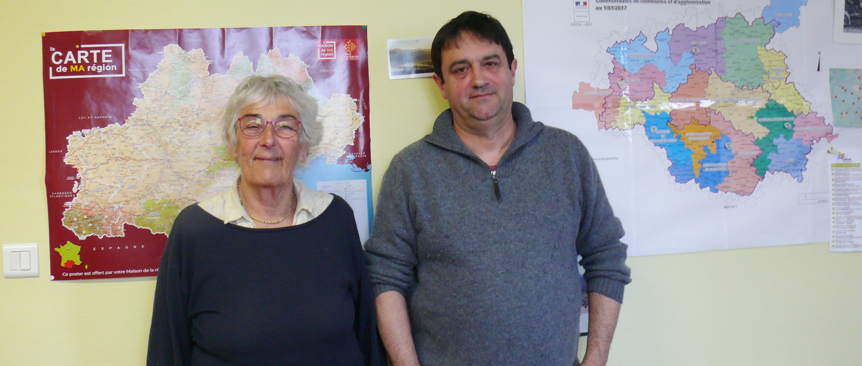 Marie-Joseph Portet et Bernard Breton.