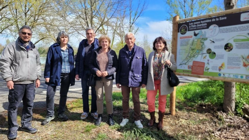 Panneaux d’accueil de la zone humide