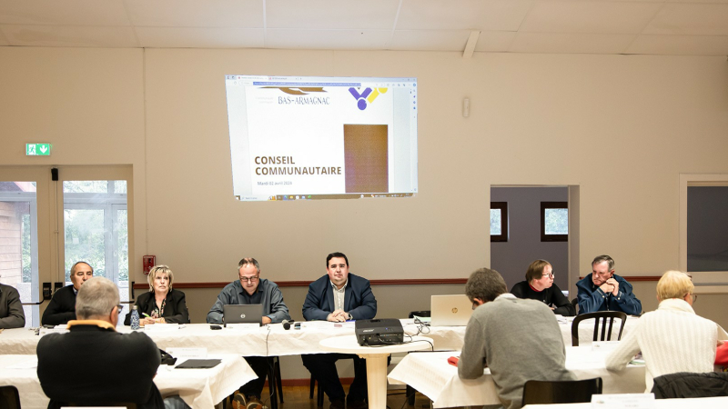 Réunion CC du Bas-Armagnac à Magnan: compte 2023 et budget 2024