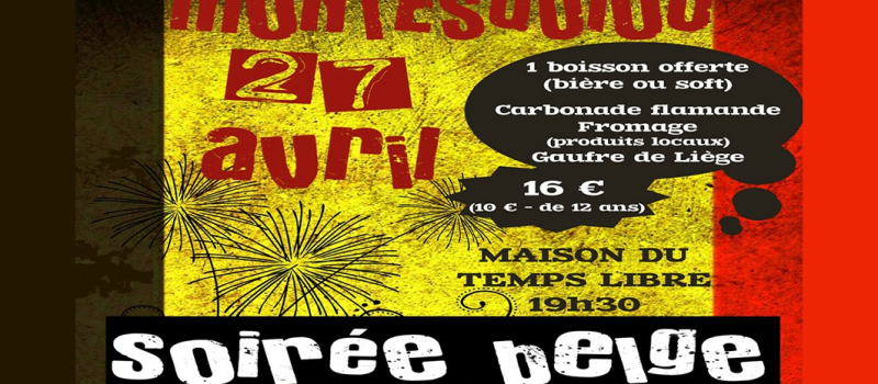 Une soirée belge ... comme la-bas