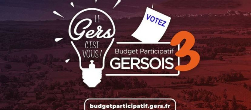 Budget Participatif Gersois: plus de 30000 votes et 10000 votants au 16 avril!