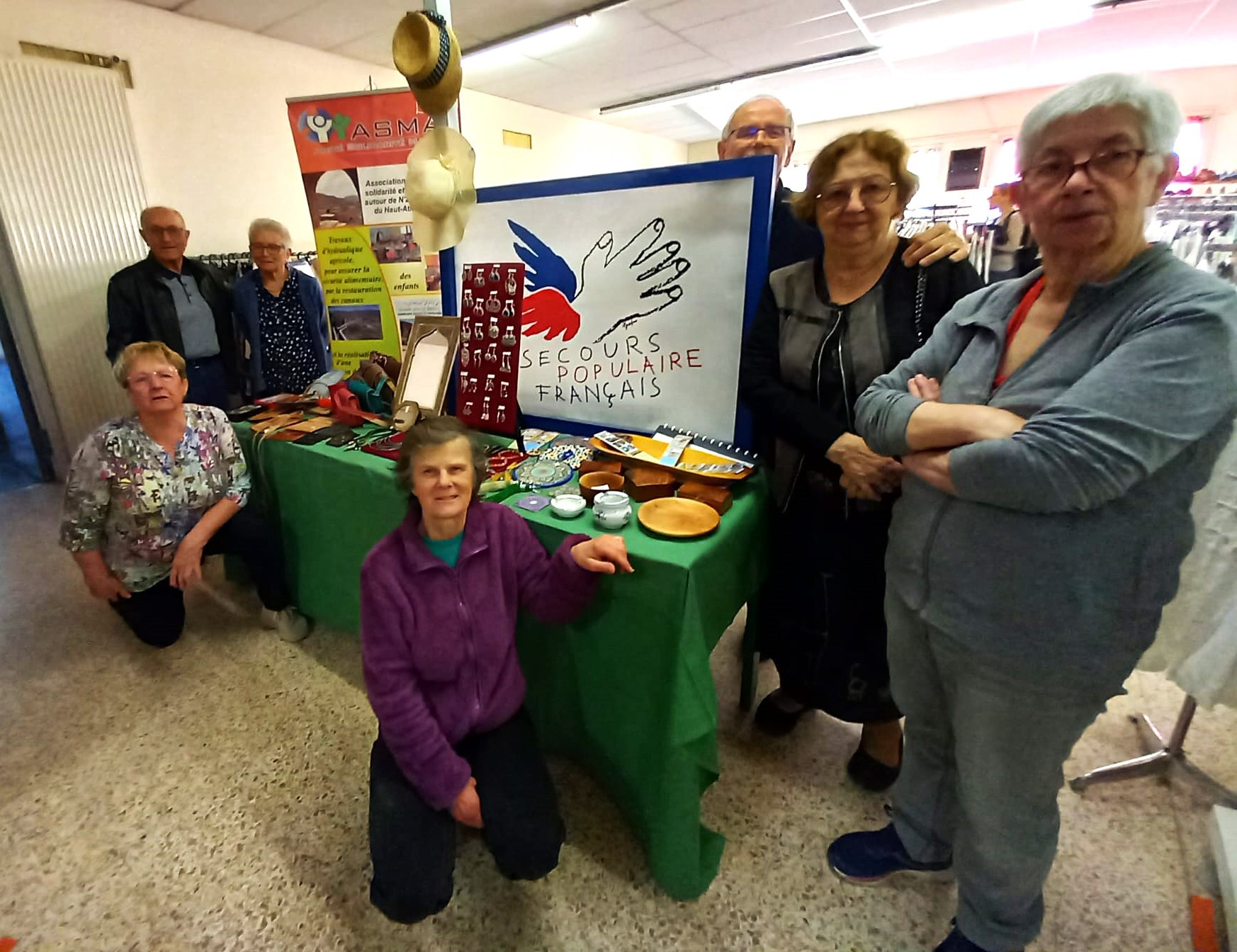 Le stand d'accueil