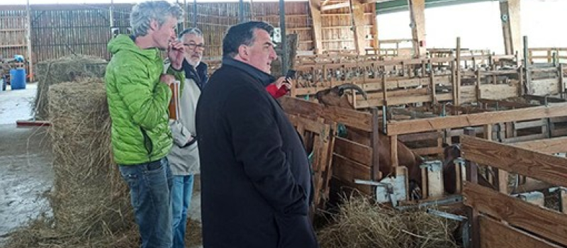 La ferme des Arbolèts reçoit David Taupiac