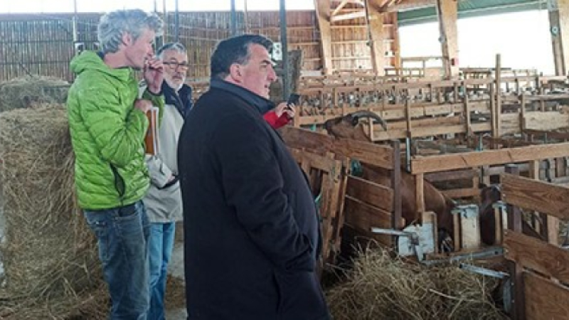 La ferme des Arbolèts reçoit David Taupiac