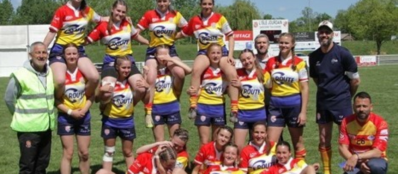 Le rugby féminin à l'isle jourdain est a l'honneur :