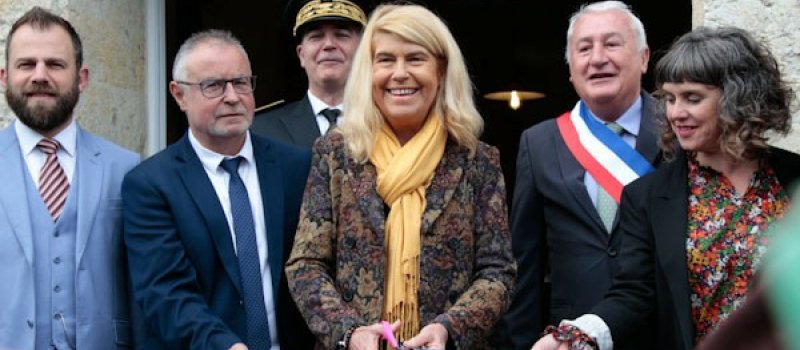 Visite ministérielle à La Romieu