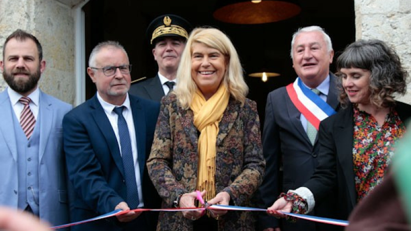 Visite ministérielle à La Romieu