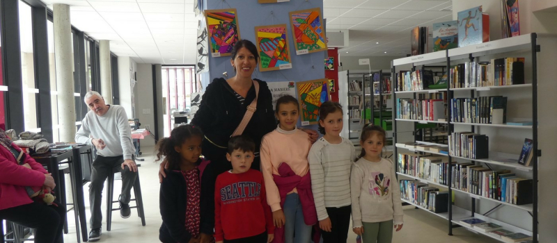 Projet Gallery d'Art», exposition réalisée par les enfants  de l'ALAE de Masseube,