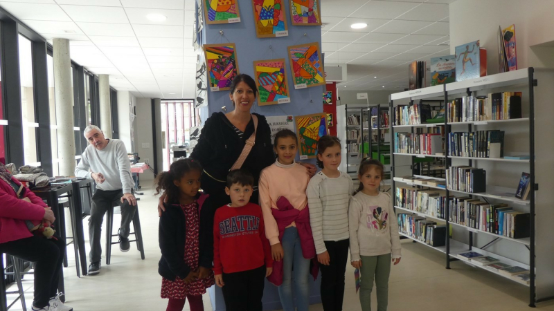Projet Gallery d'Art», exposition réalisée par les enfants  de l'ALAE de Masseube,
