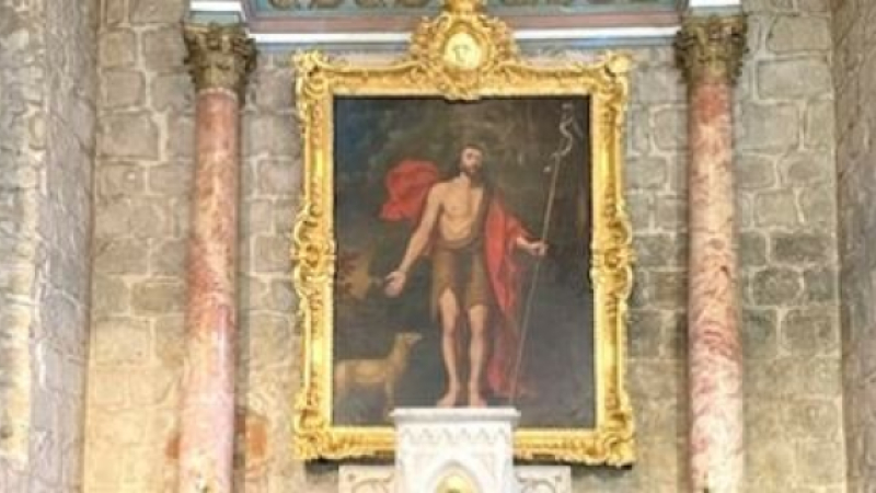 Après restauration, le tableau offert par Stanislas Lesczinki, ancien Roi de Pologne et beau-père de Louis XV, offert à la famille De Bats est de retour en l'église