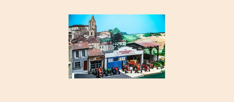 Nouvelle expo de maquettes d'engins agricoles anciens de Jean-Honoré Vercauteren à Toujouse